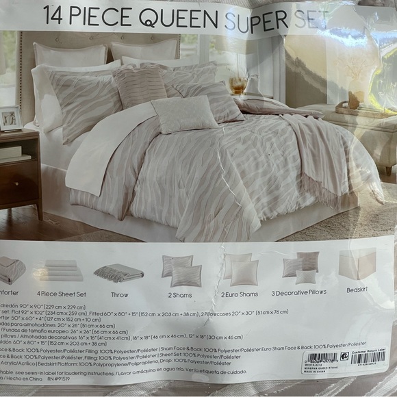 JLA HOME QUEEN COMFORTER SET - Picture 8 of 9